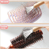 Stainless Steel Comb Cleaning Brush Air Cushion Comb Hair Removal Small Brush, 2pcs