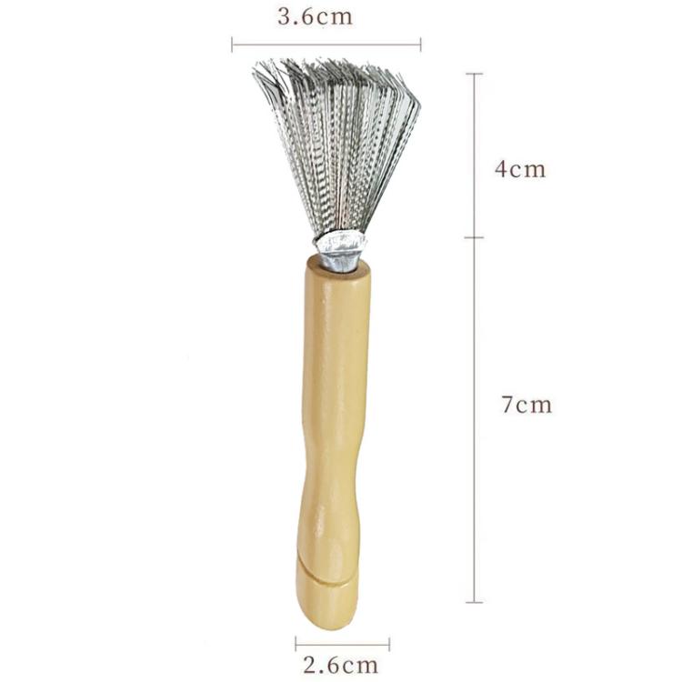 Stainless Steel Comb Cleaning Brush Air Cushion Comb Hair Removal Small Brush, 2pcs