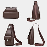 WEIXIER X450 Men Outdoor Multi-Functional Chest Bag Sports Cycling Crossbody Bag