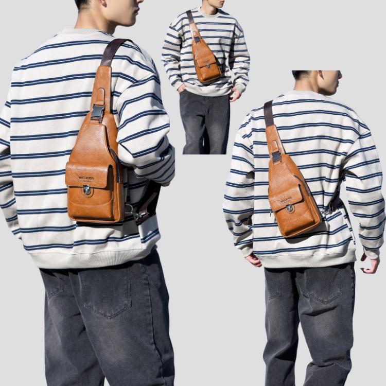 WEIXIER X449 Men Crossbody Chest Bag Outdoor Portable Lightweight Chest Pack