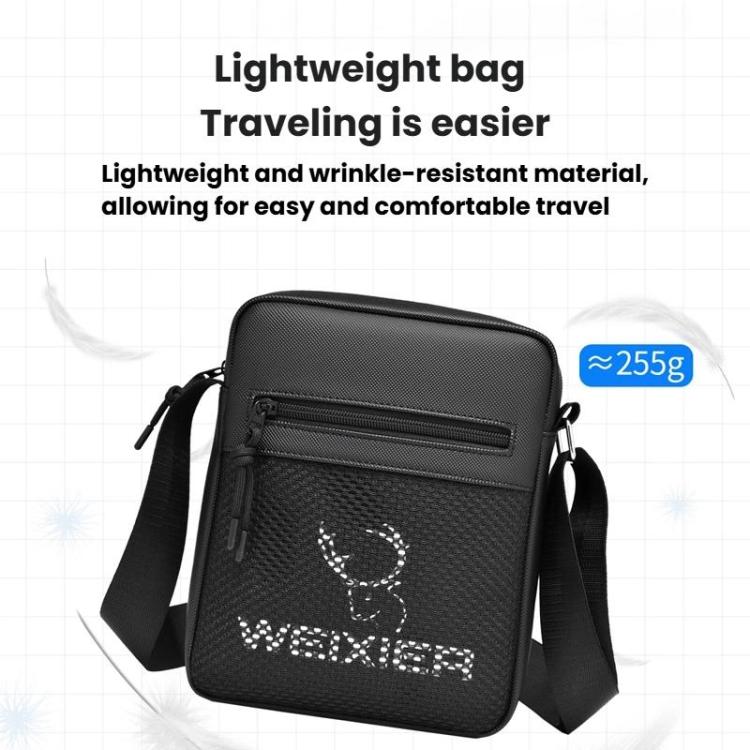 WEIXIER D838 Men Crossbody Shoulder Bag Waterproof Portable Small Crossbody Bag