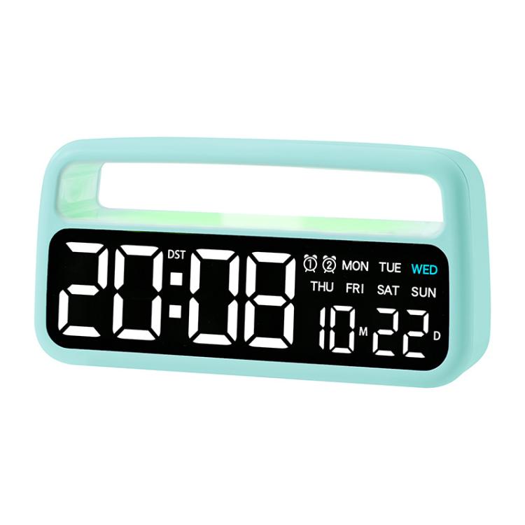 LED Ambient Light Bedside Alarm Clock Home Decor Multi-Function Clock With White Light