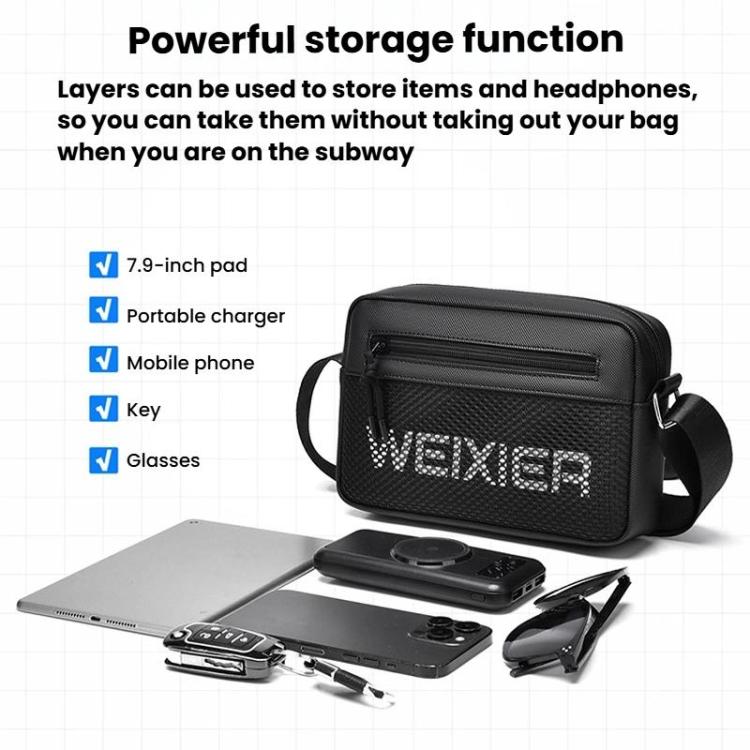 WEIXIER D839 Men Crossbody Shoulder Bag Portable Large-Capacity Bag