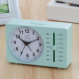 Bo Sheng GH222 Weekly Alarm Clock Square Quartz Desk Clock Scanning Silent Pointer Clock