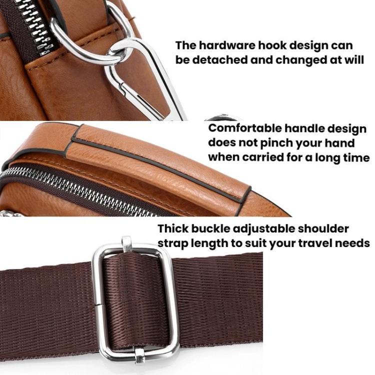 WEIXIER D893 Men Multi-Functional Crossbody Bag Commuter Shoulder Backpack