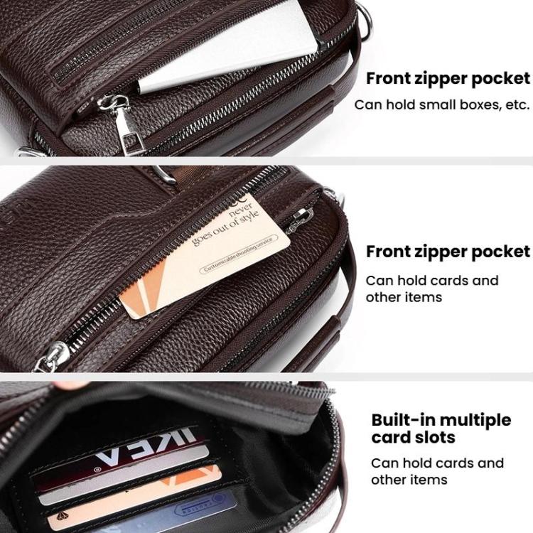 WEIXIER D894 Men Multi-Functional Waterproof Crossbody Bag Minimalist Portable Shoulder Bag