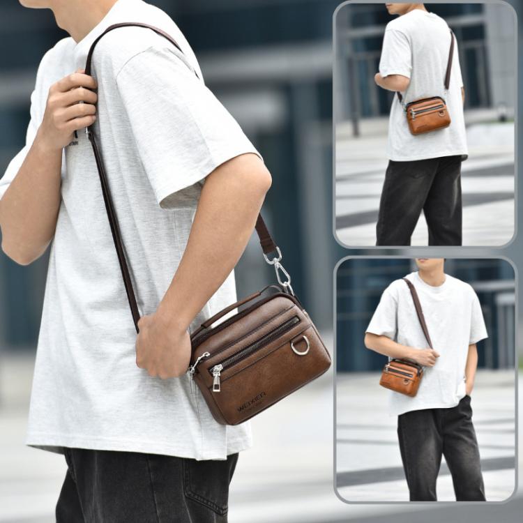 WEIXIER D891 Multi-Functional Waterproof Men Crossbody Bag Minimalist Portable Shoulder Bag