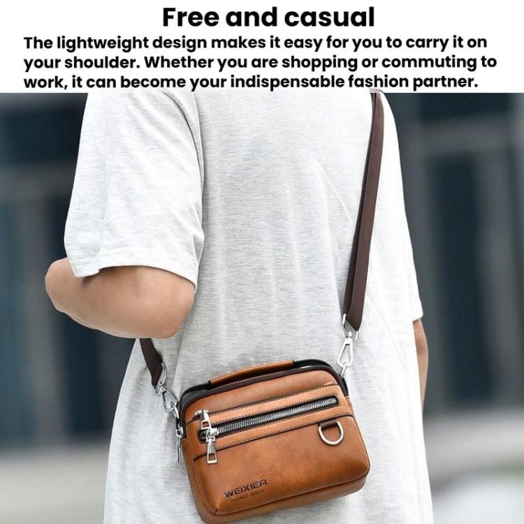 WEIXIER D891 Multi-Functional Waterproof Men Crossbody Bag Minimalist Portable Shoulder Bag