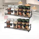 2pcs /Pack Wall Mounted Spice Rack Multi-Layer Seasoning Bottle Storage Holder