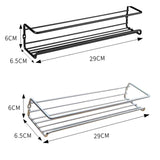 2pcs /Pack Wall Mounted Spice Rack Multi-Layer Seasoning Bottle Storage Holder