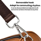 WEIXIER D895 Vintage PU Leather Men Shoulder Bag Large-Capacity Casual Crossbody Bag