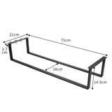 Wall-Mounted Bathroom Towel Rack Removable Space-Saving Guest Towels Shelf