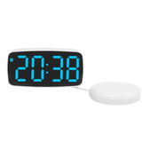 LED Electronic Alarm Clock Bedside Vibrator Clock, Black Shell Green Light, Black Shell Blue Light, Black Shell White Light, White Shell Green Light, White Shell Blue Light, White Shell White Light