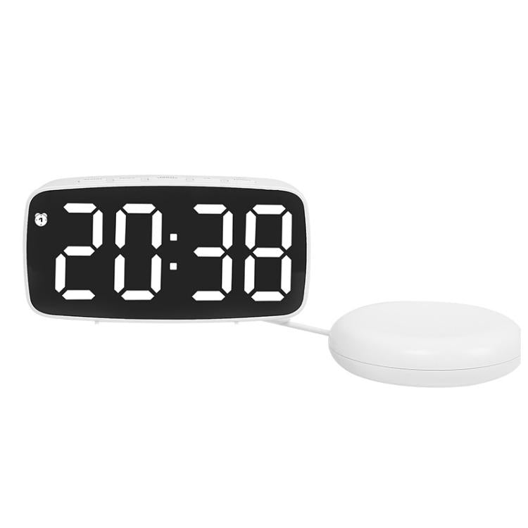 LED Electronic Alarm Clock Bedside Vibrator Clock, Black Shell Green Light, Black Shell Blue Light, Black Shell White Light, White Shell Green Light, White Shell Blue Light, White Shell White Light
