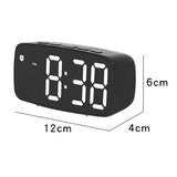 LED Electronic Alarm Clock Bedside Vibrator Clock, Black Shell Green Light, Black Shell Blue Light, Black Shell White Light, White Shell Green Light, White Shell Blue Light, White Shell White Light
