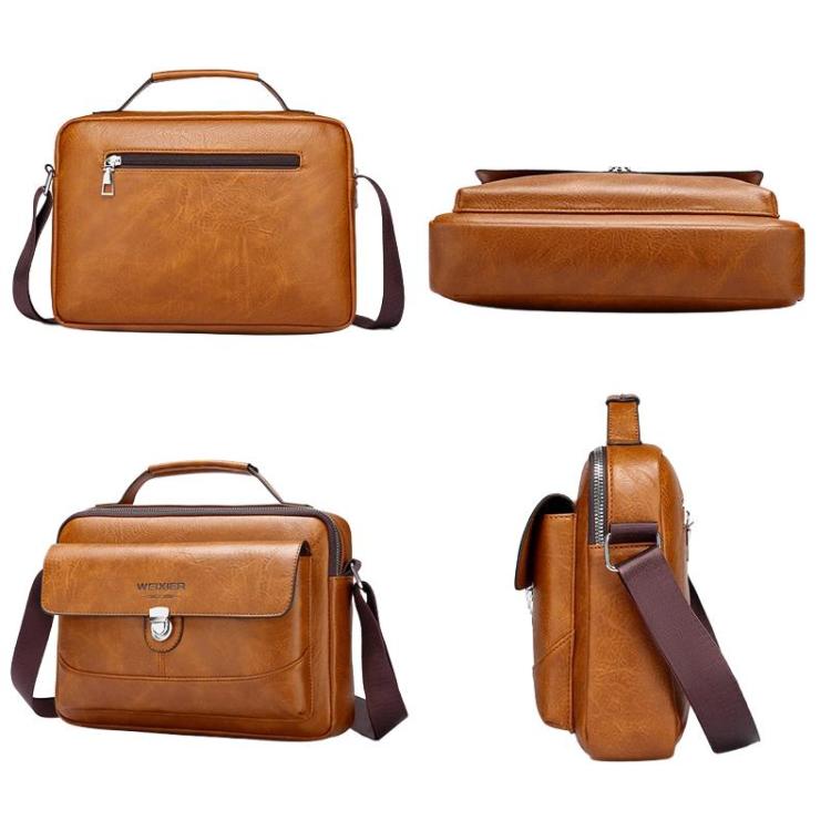 WEIXIER D828 Men Versatile Casual Shoulder Crossbody Bag Large-Capacity Shoulder Bag