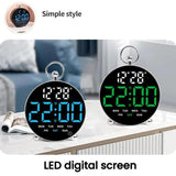 LED Multi-Function Digital Clock Student Desktop Digital Timepiece Plug-in Alarm Clock