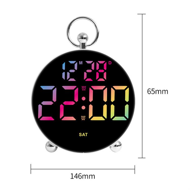 LED Multi-Function Digital Clock Student Desktop Digital Timepiece Plug-in Alarm Clock