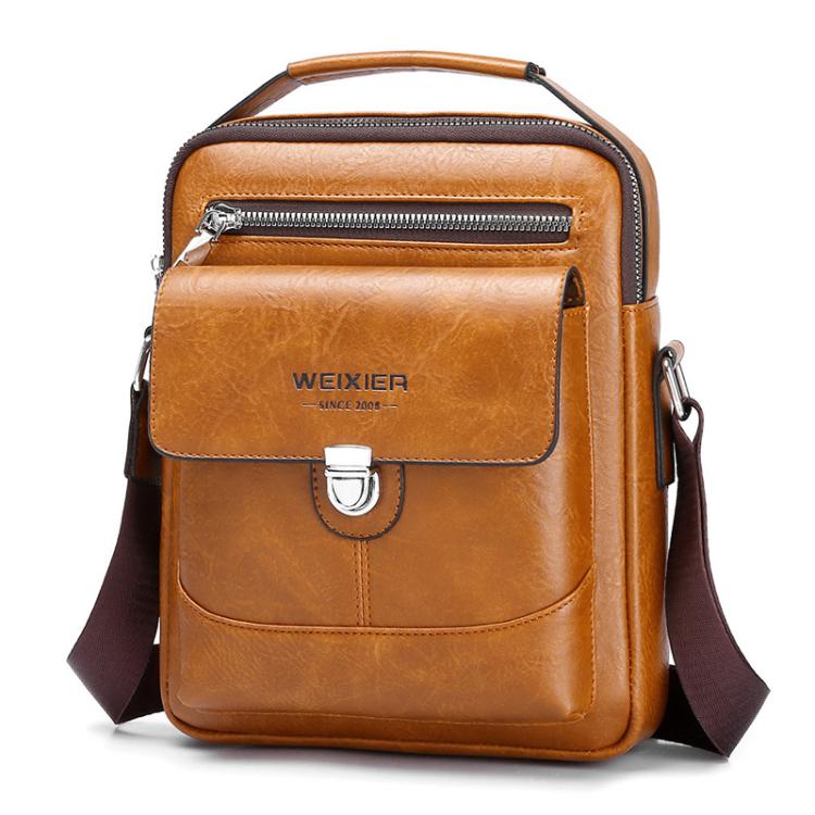 WEIXIER D835 Men Business Commuting Crossbody Bag Versatile Large-Capacity Waterproof Shoulder Bag