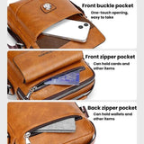 WEIXIER D835 Men Business Commuting Crossbody Bag Versatile Large-Capacity Waterproof Shoulder Bag