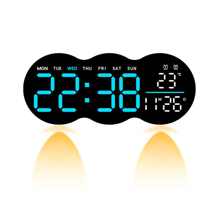 Living Room Digital Wall Clock LED Electronic Clock With Light Multi-Function Remote Control Alarm Clock