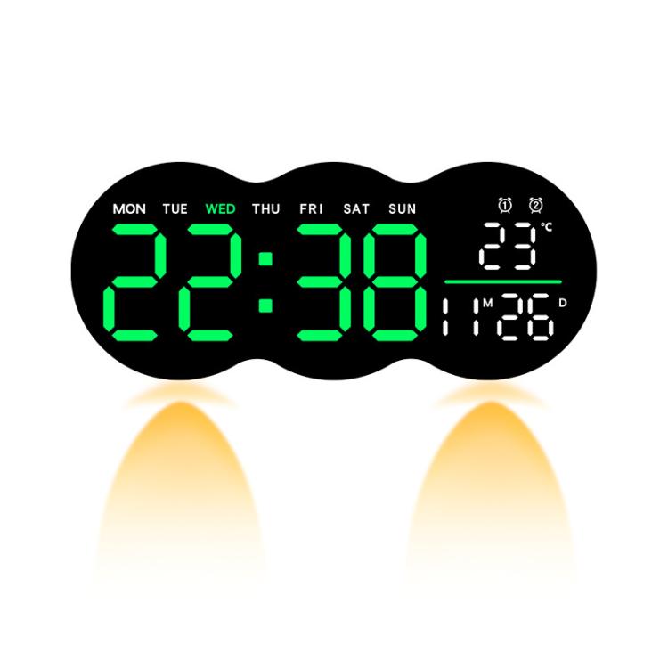 Living Room Digital Wall Clock LED Electronic Clock With Light Multi-Function Remote Control Alarm Clock