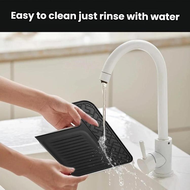 For Ninja Luxe Cafe ES601 Coffee Machine Top Silicone Mat Protection Pad, Top Mat Gray, Top Mat Black