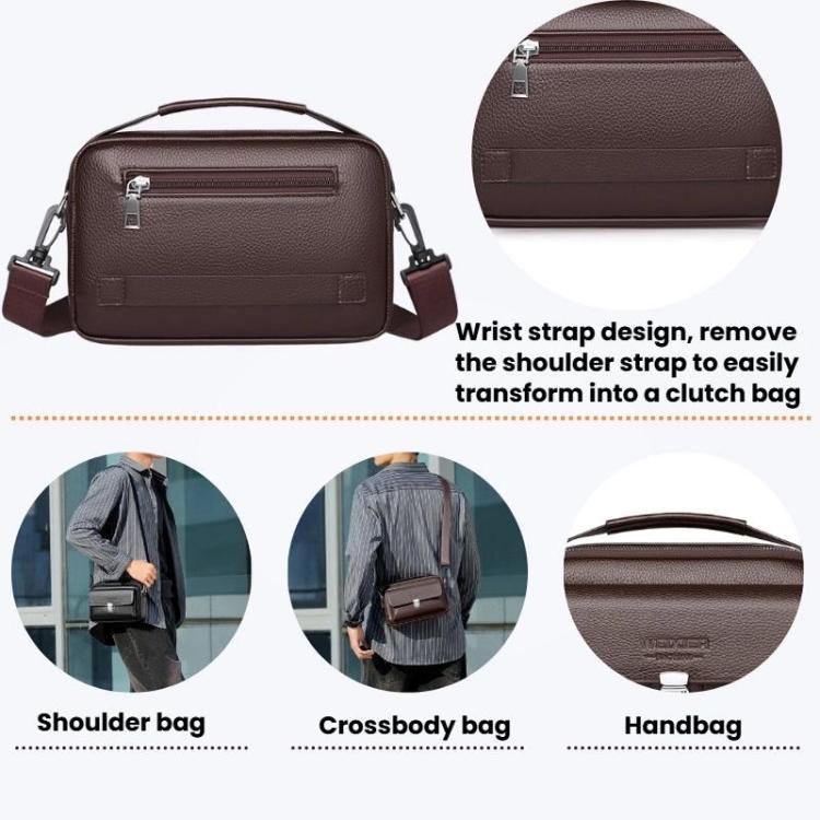WEIXIER D825 Men Commuting Portable Crossbody Bag Horizontal Waterproof Fanny Pack