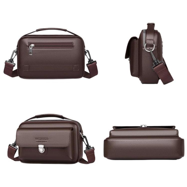 WEIXIER D825 Men Commuting Portable Crossbody Bag Horizontal Waterproof Fanny Pack