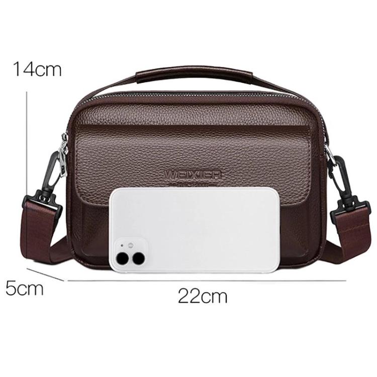 WEIXIER D825 Men Commuting Portable Crossbody Bag Horizontal Waterproof Fanny Pack