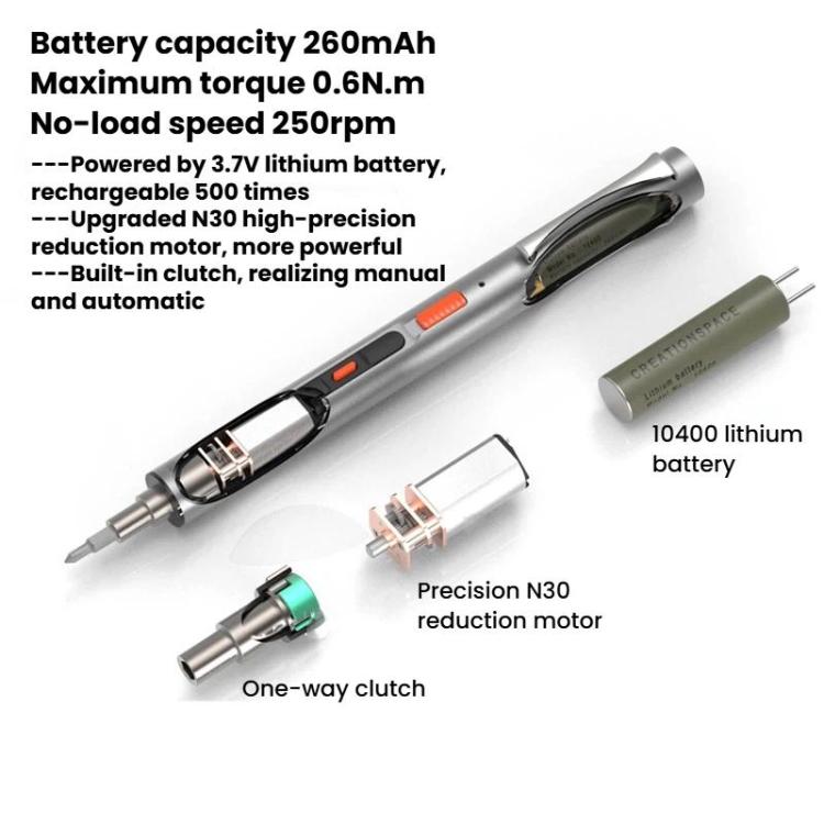 29pcs High-Torque Electric Screwdriver Set For Mobile Phone Repair, CREATIONSPACE CS0801A