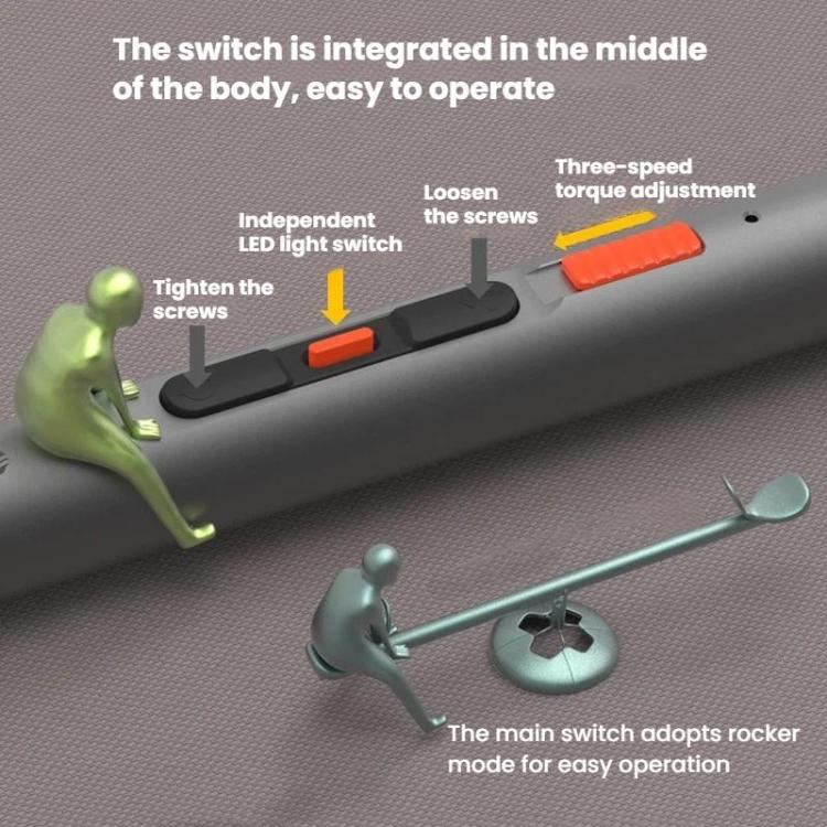 29pcs High-Torque Electric Screwdriver Set For Mobile Phone Repair, CREATIONSPACE CS0801A