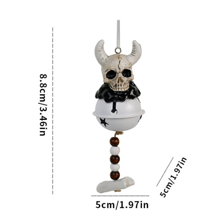 Halloween Decorations Horror Devil Wind Chime Home Party Hanging Decoration, Bullhead, Wings