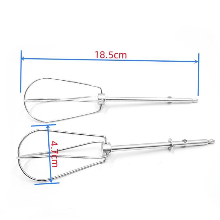 2pcs /Set 304 Stainless Steel Whisk Attachment For Donlim, Hauswirt Electric Hand Mixers