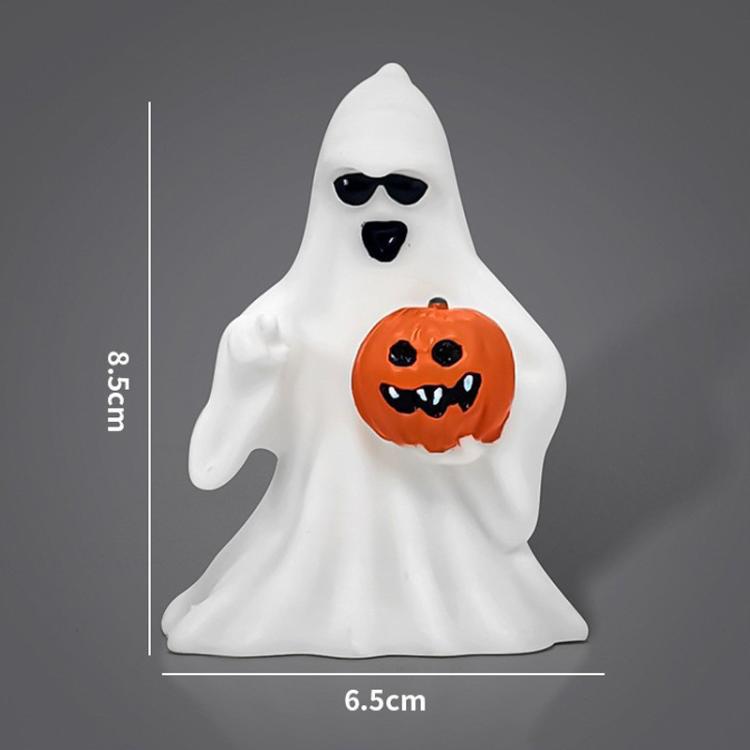 Ghost Desktop Ornament Halloween Decoration Prop, Little Ghost, Ghost Sunglasses, Pumpkin Ghost, Finger