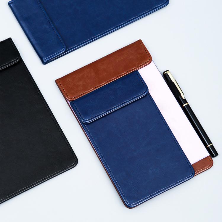 Magnetic PU Leather Clipboard with Pen Holder Portable Notepad Board Folder, A7 Brown, A7 Black, A7 Blue, A6 Brown, A6 Black, A6 Blue, B6 Brown, B6 Blue