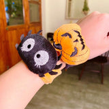 2pcs Halloween Slap Bracelets Halloween Children Gift Decorations, Pumpkin, Hat, Ghost, Little Spider