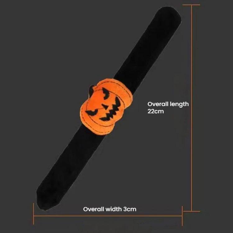 2pcs Halloween Slap Bracelets Halloween Children Gift Decorations, Pumpkin, Hat, Ghost, Little Spider