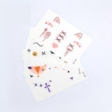 10pcs Halloween Temporary Tattoo Stickers Waterproof Facial Scar Makeup Stickers, EH-093, EH-095, EH-096, EH-101, EH-103, EH-104, EH-105, EH-106, EH-107, EH-110, EH-112, EH-126, EH-127, EH-128, EH-131, EH-132
