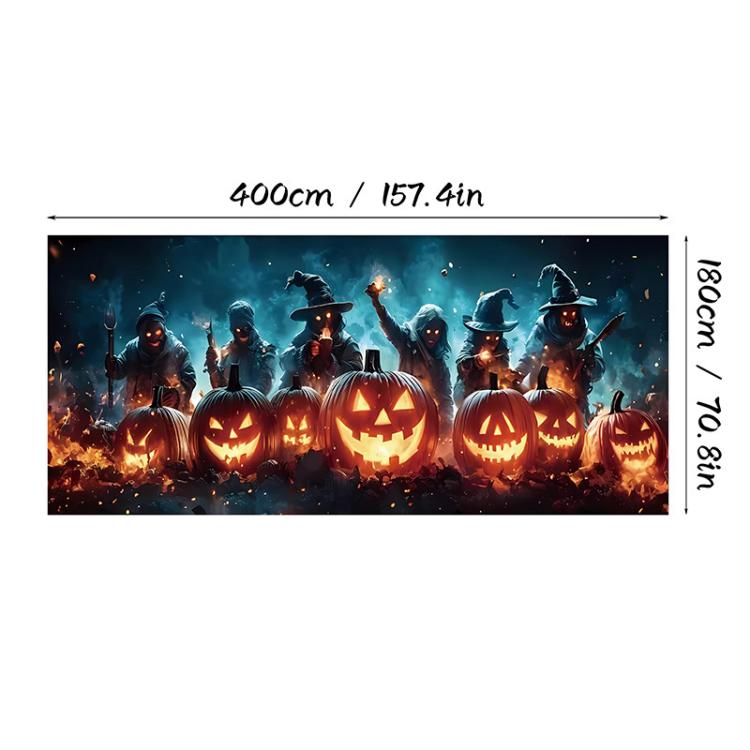 Halloween Garage Backdrop Decorative Garage Atmosphere Wall Fabric, 2, 3, 4, 5, 6, 10