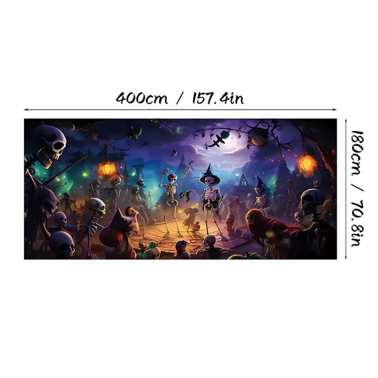 Halloween Garage Backdrop Decorative Garage Atmosphere Wall Fabric, 2, 3, 4, 5, 6, 10