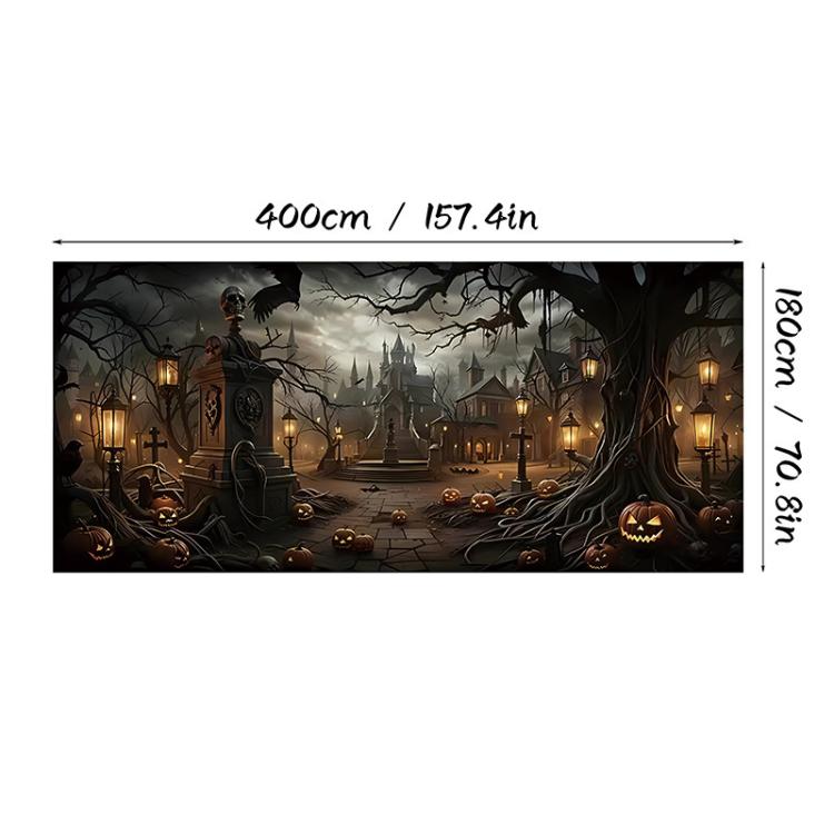 Halloween Garage Backdrop Decorative Garage Atmosphere Wall Fabric, 2, 3, 4, 5, 6, 10