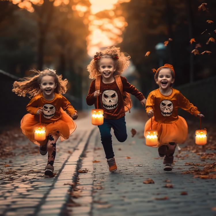 Halloween Pumpkin Lantern With Double-Sided LED Faces Collapsible Rechargeable Night Light