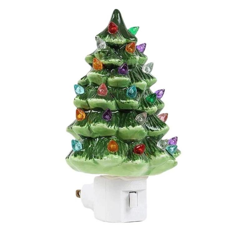 SY-001 Christmas Tree Socket Ornament Christmas Decorative Lights US Plug