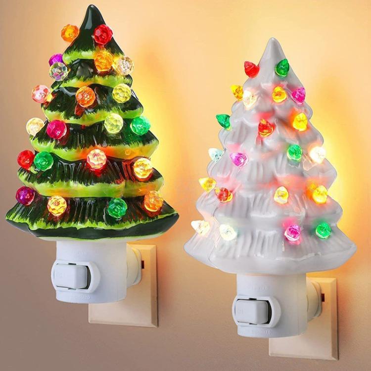 SY-001 Christmas Tree Socket Ornament Christmas Decorative Lights US Plug