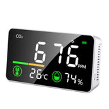 TOMO-2 Carbon Dioxide Concentration Monitor Home Air Quality Tester White