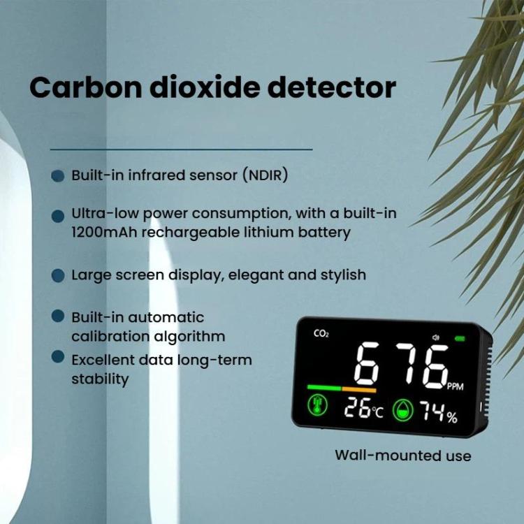 TOMO-2 Carbon Dioxide Concentration Monitor Home Air Quality Tester