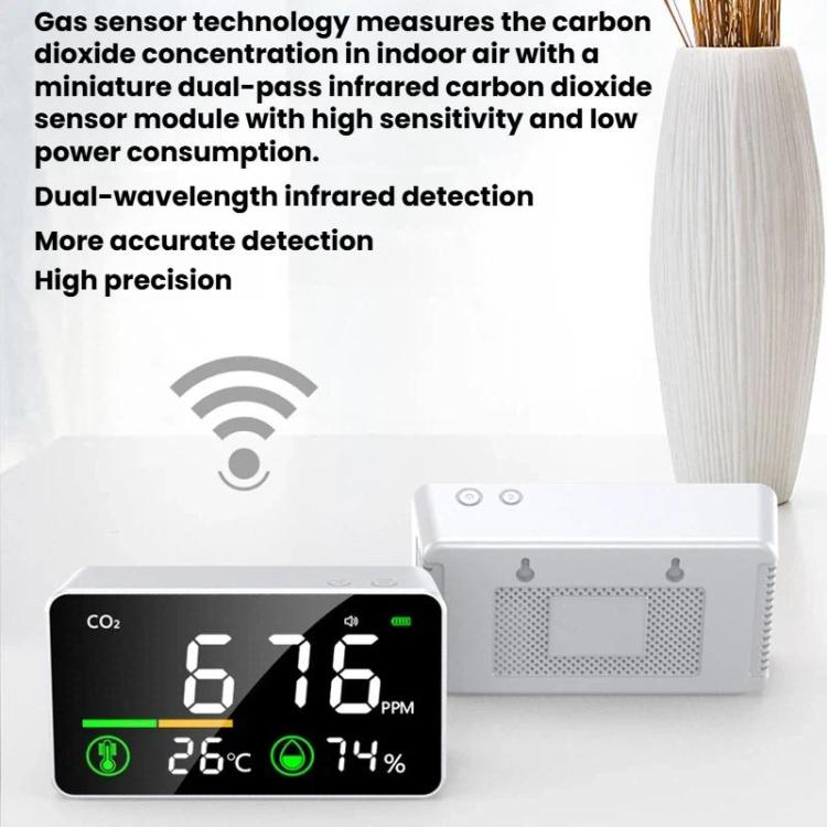TOMO-2 Carbon Dioxide Concentration Monitor Home Air Quality Tester
