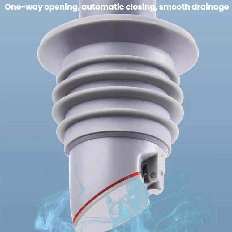 Pipe Universal Silicone Seal Ring Bathroom Kitchen Sewer One Way Check Valve, 35-40mm, 45-50mm, 60-65mm, 70-75mm