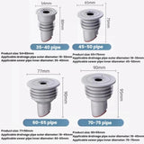 Pipe Universal Silicone Seal Ring Bathroom Kitchen Sewer One Way Check Valve, 35-40mm, 45-50mm, 60-65mm, 70-75mm